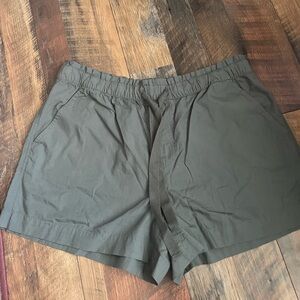 LOFT Olive Green Women's Shorts tie front